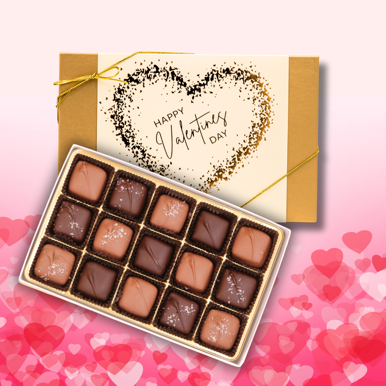 Valentine Sleeve Assorted Caramels Boxes