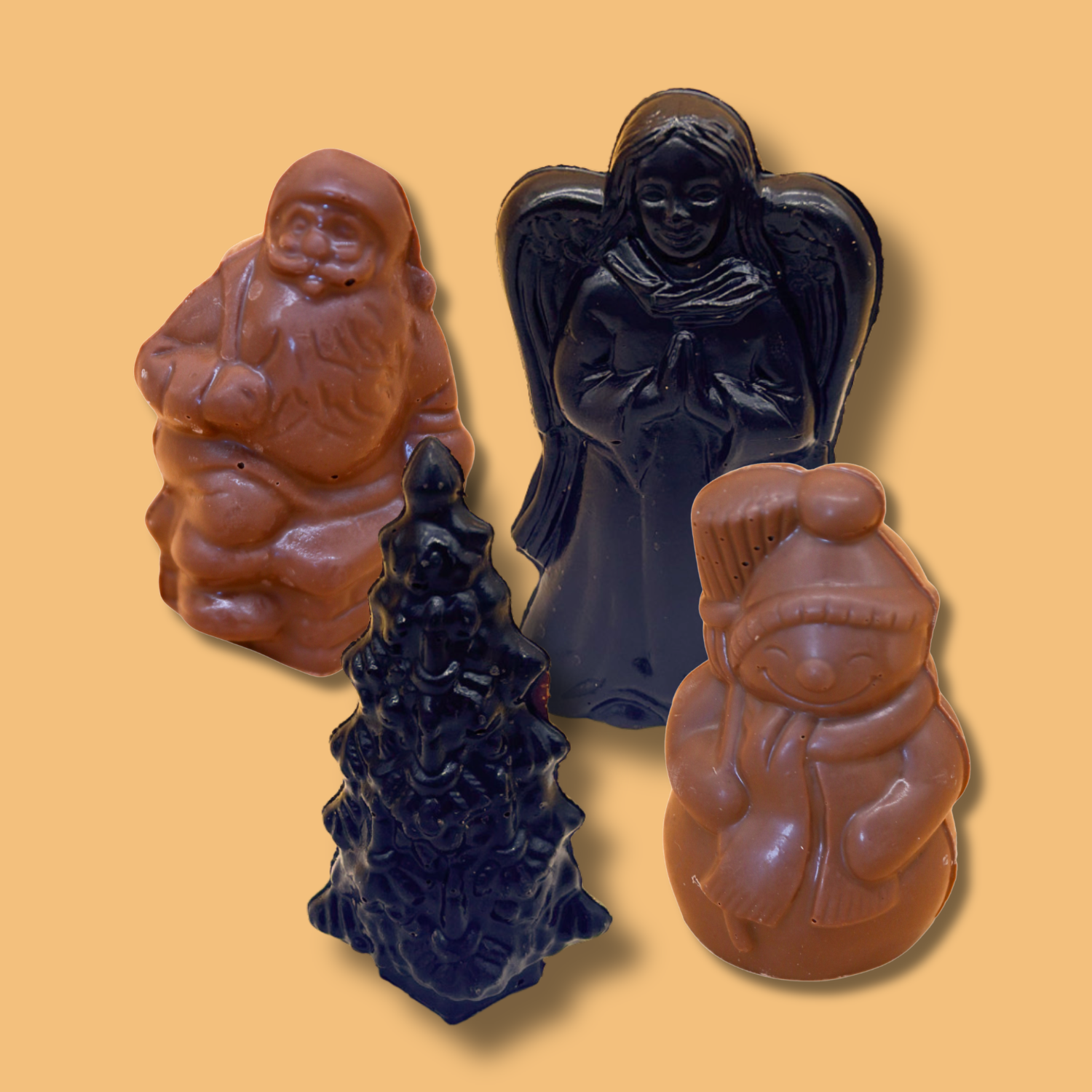 Solid Chocolate Holiday Molds