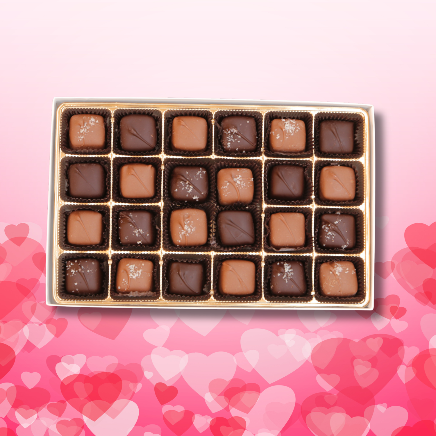 Valentine Sleeve Assorted Caramels Boxes