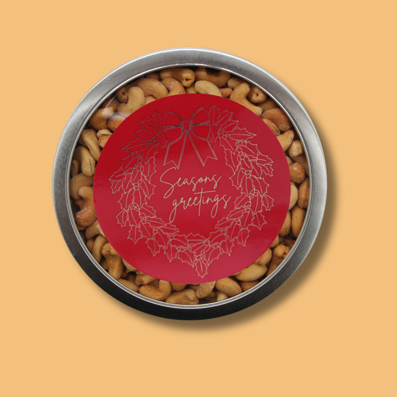 Holiday Jumbo Cashew Nut Tin